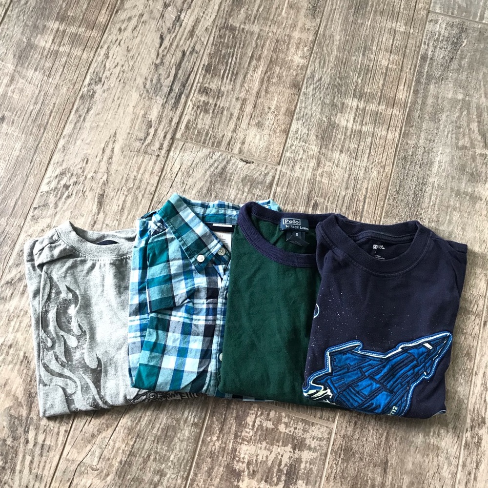 Boys Shirt Lot of 4 Short Sleeve Polo Gymboree